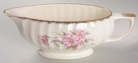 Wild Rose Gravy Boat