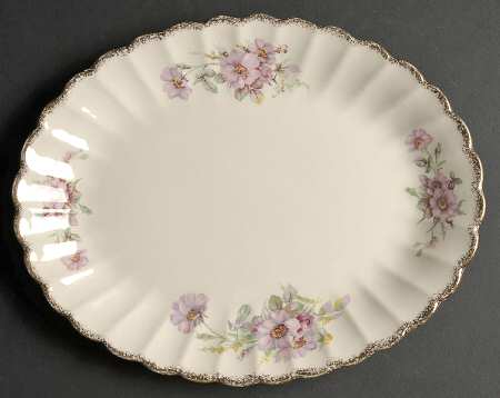 Wild Rose 11" Oval Serving Platter