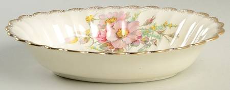 Wild Rose 9" Oval Vegetable Bowl