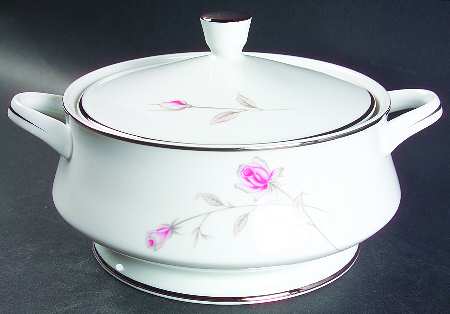 Lasting Rose Round Covered Vegetable