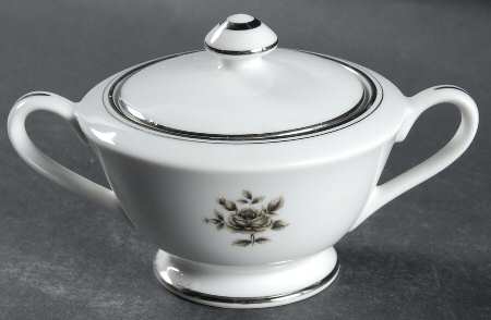 Midnight Rose Sugar Bowl & Lid