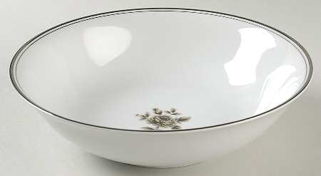 Midnight Rose 9" Round Vegetable Bowl