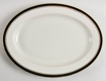 Onyx Gold 14" Oval Serving Platter