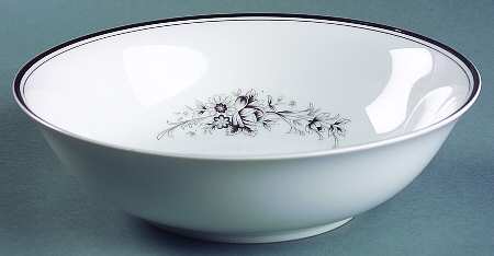 Sachiko (Platinum Ring) 9" Round Vegetable Bowl