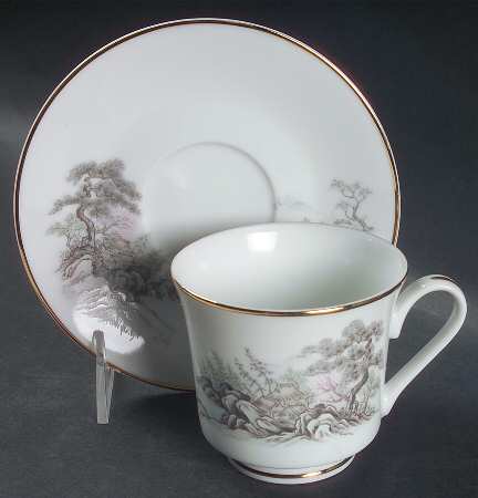 Sansui Footed Cup & Saucer Set