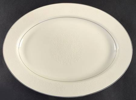 White Oak 14" Oval Serving Platter