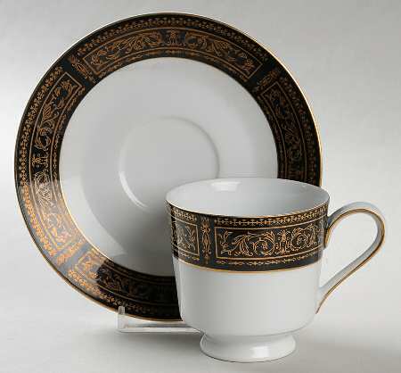Anniversary Footed Cup & Saucer Set