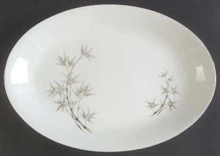 Bamboo Garden 16" Oval Serving Platter
