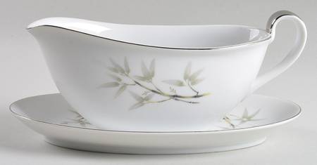 Bamboo Garden Gravy Boat & Underplate/Relish