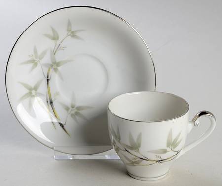 Bamboo Garden Flat Demitasse Cup & Saucer Set