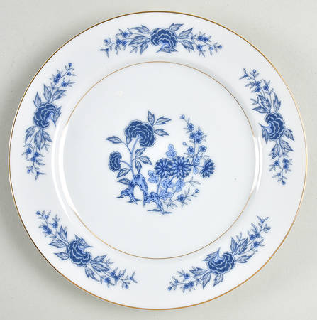 Blue Meissen Salad Plate