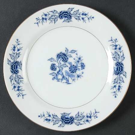 Blue Meissen Bread & Butter Plate