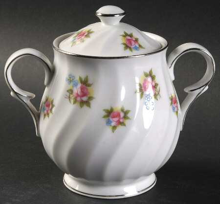 Bouquet Sugar Bowl & Lid
