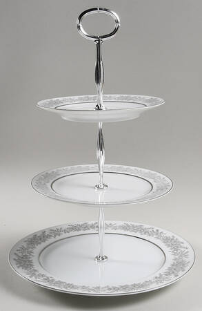 Brilliant 13 7/8"-14 1/4" 3-Tiered Serving Tray(DP,SP,BB) HC