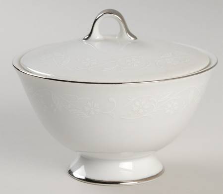 Bridal Lace Sugar Bowl & Lid
