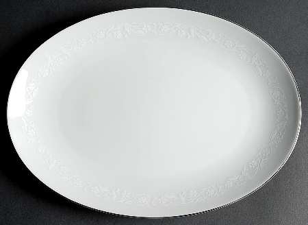 Bridal Lace 12" Oval Serving Platter