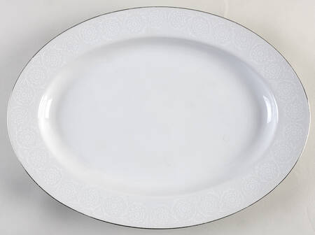 Bridal Lace 14" Oval Serving Platter