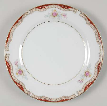 Burgundy Bread & Butter Plate