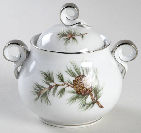 Cascade Pine Sugar Bowl & Lid