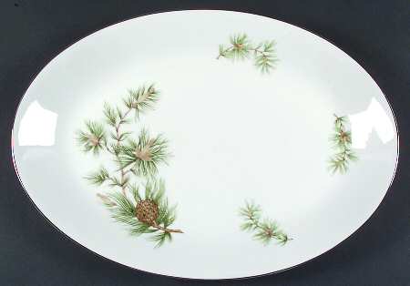 Cascade Pine 16" Oval Serving Platter