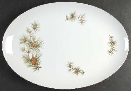 Cascade Pine 16" Oval Serving Platter