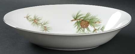 Cascade Pine 10" Oval Vegetable Bowl