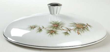 Cascade Pine Lid for Round Vegetable