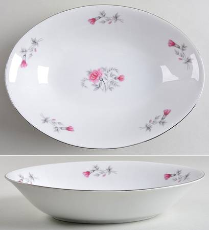 Carnation 10" Oval Vegetable Bowl