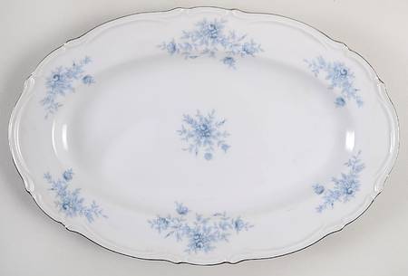 Elegant Lady 12" Oval Serving Platter