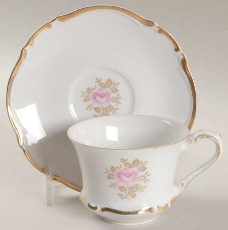 Gloria Flat Cup & Saucer Set