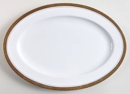 Golden Key 12" Oval Serving Platter