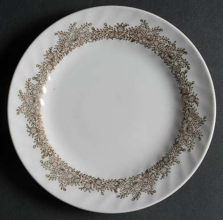 Golden Leaf Bread & Butter Plate