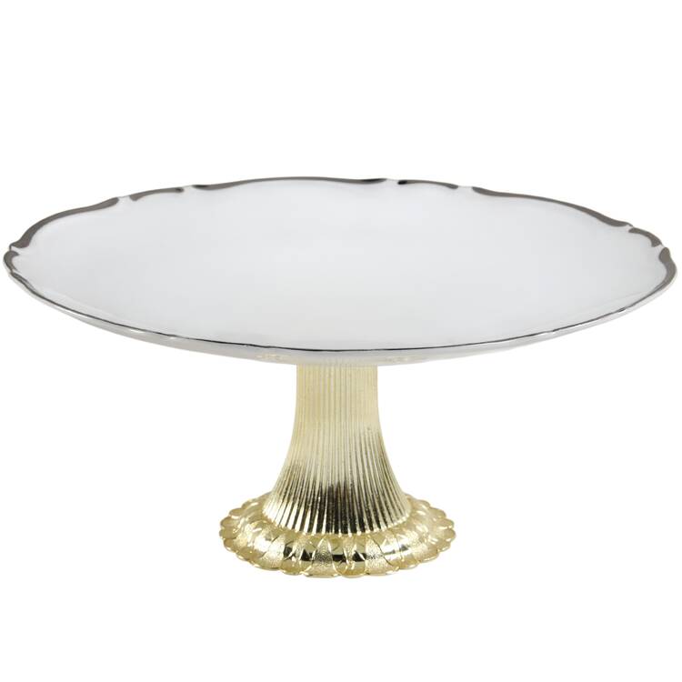 Majesty Cake Stand with 4"-5" Metal Pedestal  Hc