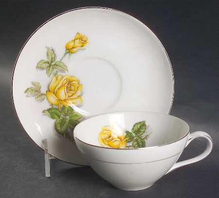 Margarett Flat Cup & Saucer Set