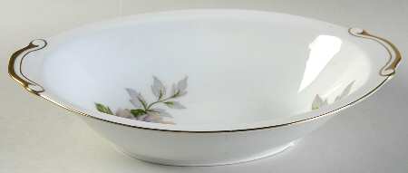 Peony 10" Oval Vegetable Bowl