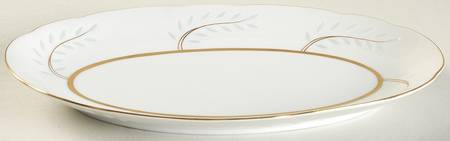 Pearl Rice (Scalloped Edge) Relish/Gravy Underplate