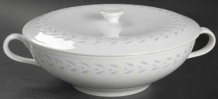 Pearl Rice (Smooth Edge) Round Covered Vegetable