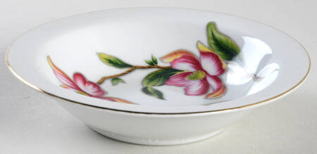 Peking Rose Rim Fruit/Dessert (Sauce) Bowl