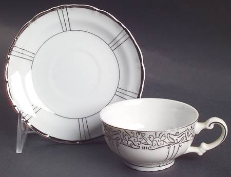 Renaissance Flat Demitasse Cup & Saucer Set