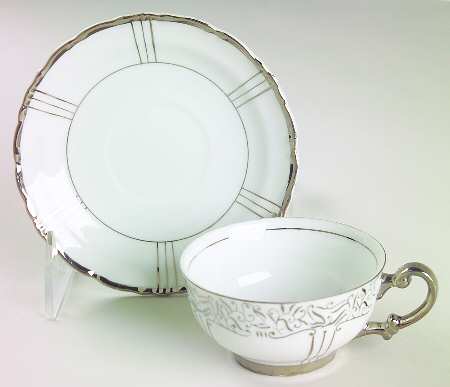 Renaissance Flat Demitasse Cup & Saucer Set