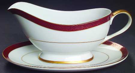 Rubiyat Gravy Boat & Underplate