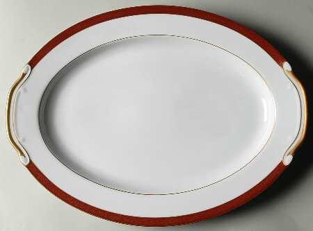 Rubiyat 16" Oval Serving Platter