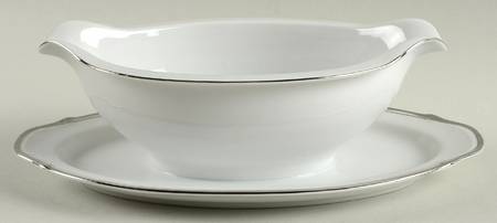 Silvermont Gravy Boat with Attached Underplate