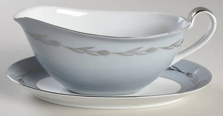 Silver Wheat Gravy Boat & Underplate