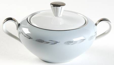 Silver Wheat Sugar Bowl & Lid