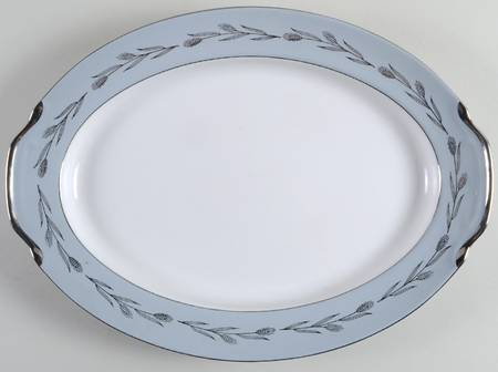 Silver Wheat 16" Oval Serving Platter