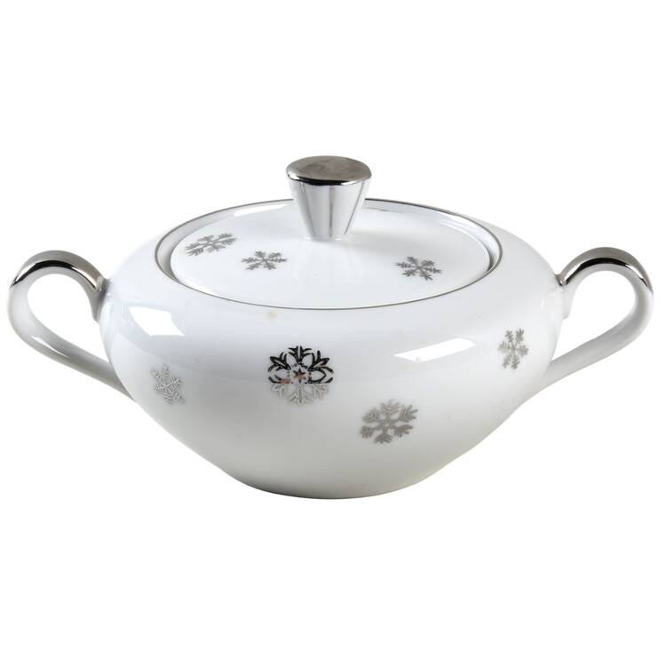 Snowy Sugar Bowl & Lid