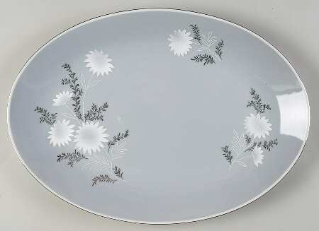 Starlite (Silver Backstamp) 16" Oval Serving Platter