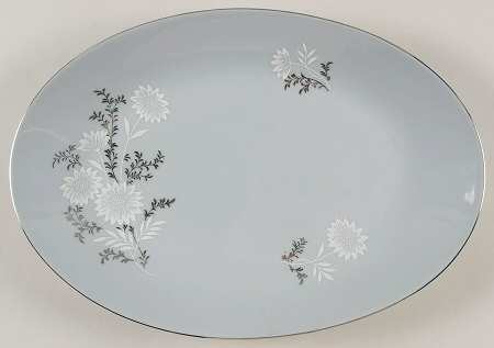 Starlite (Silver Backstamp) 12" Oval Serving Platter