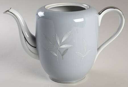 White Leaf Coffee Pot No Lid